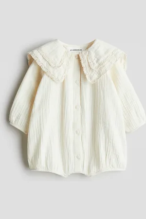 H&M Cotton muslin romper suit