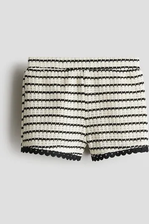 H&M Textured-knit shorts