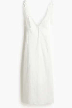 H&M Broderie anglaise tie-strap dress