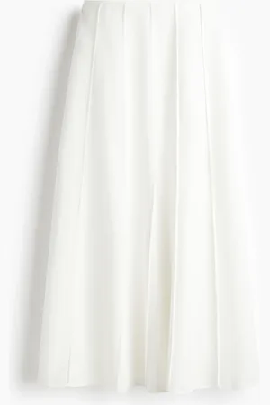 H&M Flared linen-blend skirt