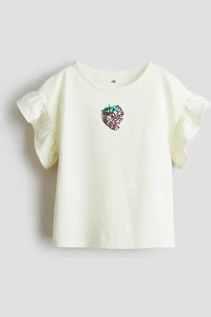 H&M Sequined cotton top