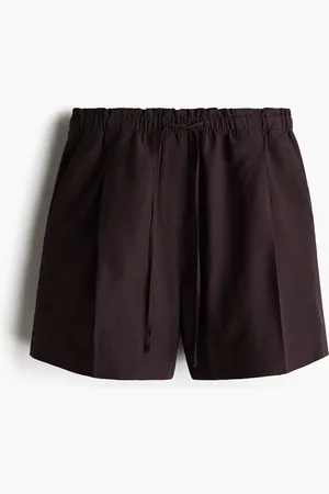 H&M Linen-blend drawstring shorts