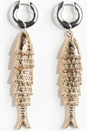 H&M Fish-pendant earrings