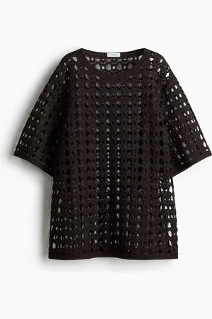 H&M Crochet-look T-shirt