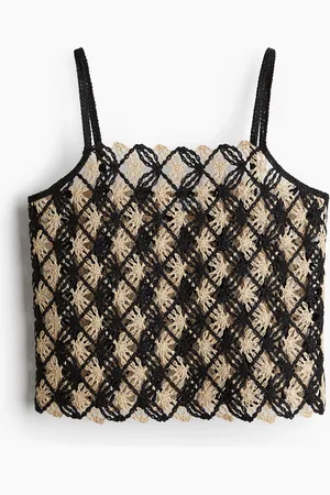 H&M Crochet-look strappy top