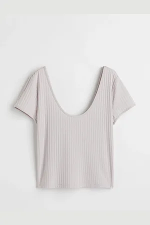 H&M + Fitted jersey top