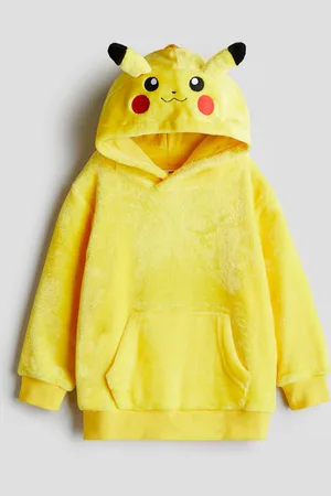 H&M Printed pile hoodie