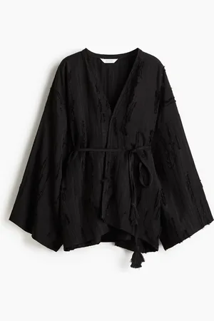 H&M Frayed kaftan jacket
