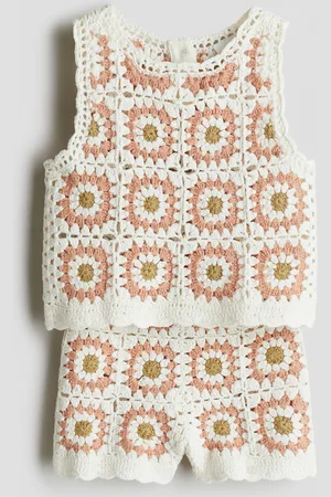 H&M 2-piece cotton crochet set
