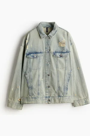 H&M Oversized worn-look denim jacket