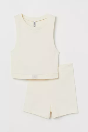 H&M Ribbed pyjamas - White