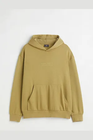 Buy H&M Relaxed Fit Hoodie in Yellow Bright 2024 Online