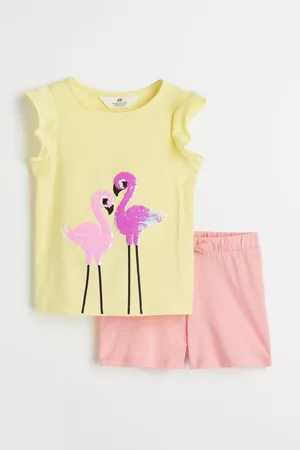 H&M 2-piece motif-detail set