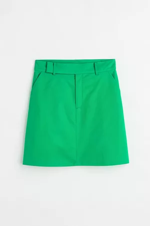 H&M Cotton twill A-line skirt