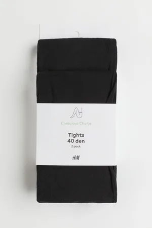 H&M 2-pack 40 denier tights