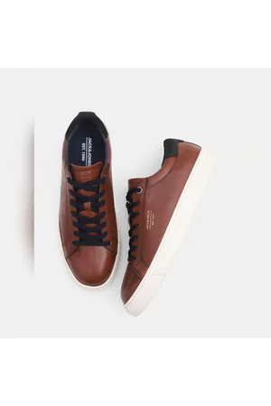 Jack & Jones Sneakers : Buy Jack & Jones Brown Leather Sneakers