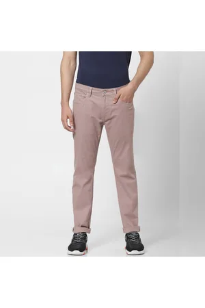 Grey Mid Rise Regular Fit Pants