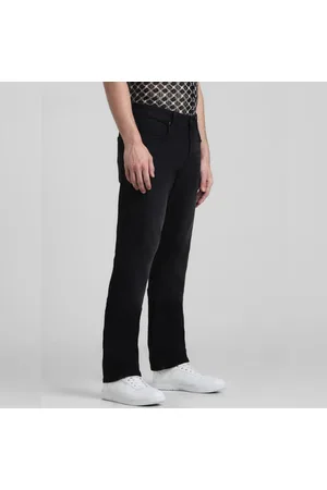 Grey Mid Rise Regular Fit Pants