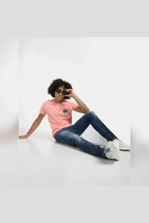 JACK & JONES Light Blue Low Rise Ben Skinny Jeans