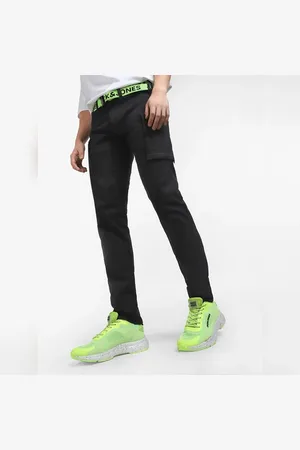 JACK & JONES Neon Green Logo Print Mesh Sneakers
