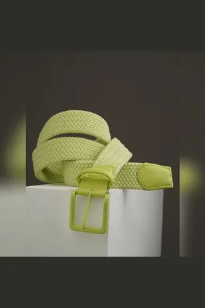 JACK & JONES Green Woven Braided Belt