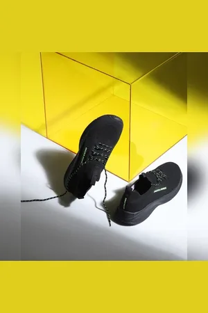 JACK & JONES Black Slip-On Sneakers