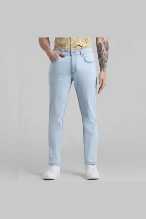 JACK & JONES Light Blue Low Rise Washed Ben Skinny Jeans