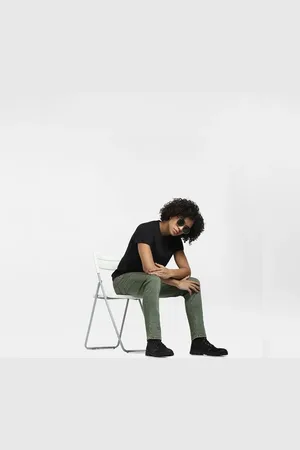 JACK & JONES Green Low Rise Glenn Slim Jeans