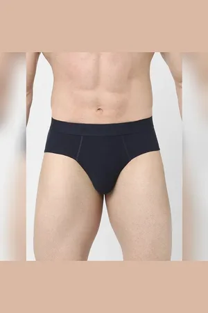 JACK & JONES Navy Blue Cotton Briefs