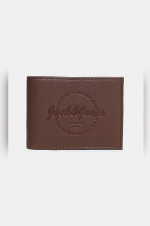 JACK & JONES Brown Leather Wallet