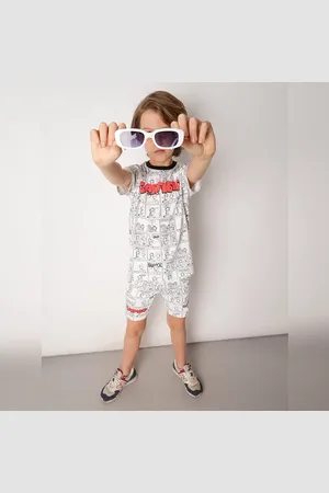 JACK & JONES GARFIELD White Printed Co-ord Set T-shirt