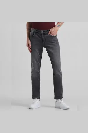 JACK & JONES Grey Low Rise Glenn Slim Fit Jeans