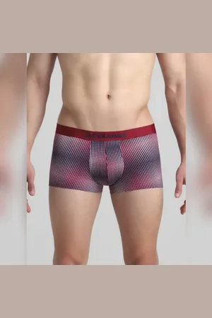 JACK & JONES Dark Red Printed Trunks