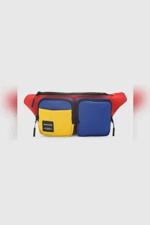 JACK & JONES Red Colourblocked Chestpack