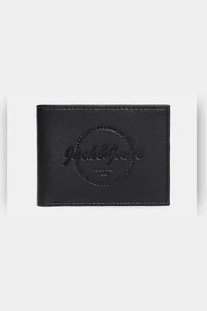 JACK & JONES Black Leather Wallet