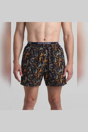 JACK & JONES Black Printed Boxers