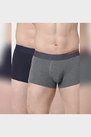 JACK & JONES Pack Of 2 Navy Blue & Grey Trunks