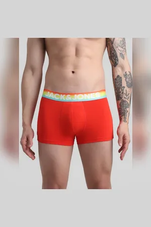 JACK & JONES Red Logo Print Trunks
