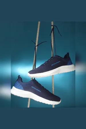 JACK & JONES Blue Mesh Logo Print Sneakers