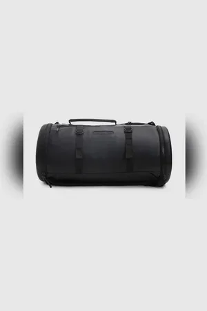 JACK & JONES Black Hard Shell PU Duffle Bag
