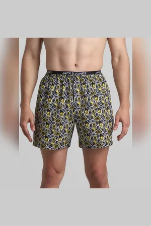 JACK & JONES Black Smiley Printed Boxers