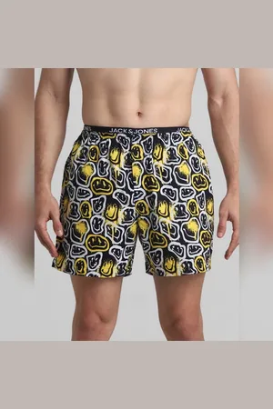 JACK & JONES Black Smile Print Boxers