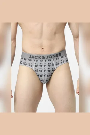 JACK & JONES Grey Printed Briefs