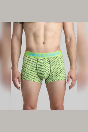 JACK & JONES Green Logo Print Trunks