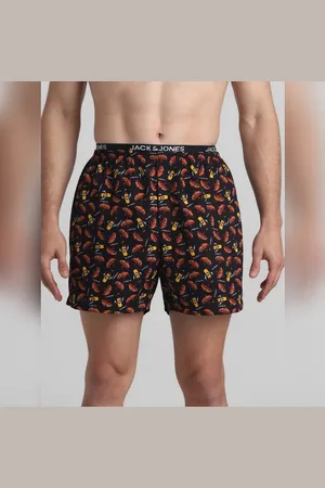 JACK & JONES Black Hot Dog Print Boxers