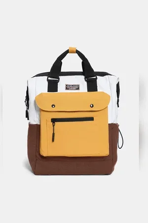 JACK & JONES Brown Colourblocked Backpack