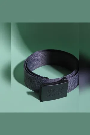 JACK & JONES Dark Grey Snap Buckle Belt