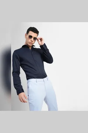 JACK & JONES Navy Blue Full Sleeves Shirt