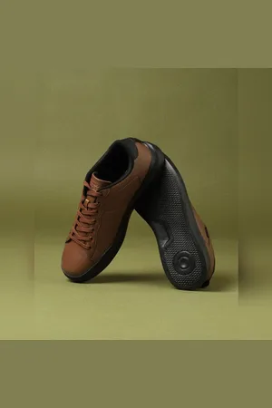 JACK & JONES Brown Premium Lace Up Sneakers