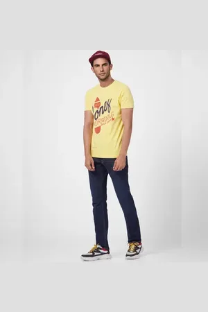 JACK & JONES Yellow Graphic Print T-shirt